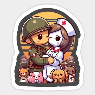 WW2 Kiss Sticker